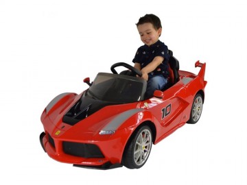 Ferrari Scuderia 12V rot, Flügeltüren, MP3, Beleuchtung, Leder Sitze, Gummi Reifen