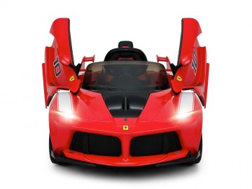 Ferrari Scuderia 12V rot, Flügeltüren, MP3, Beleuchtung, Leder Sitze, Gummi Reifen