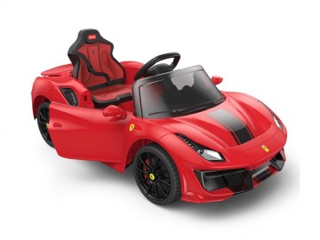 Ferrari 488 Spider 12V rot, Musik, MP3, Beleuchtung, Leder Sitze, Gummi Reifen