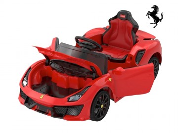 Ferrari 488 Spider 12V rot, Musik, MP3, Beleuchtung, Leder Sitze, Gummi Reifen