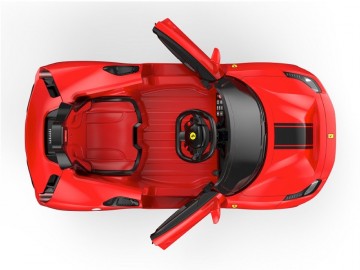 Ferrari 488 Spider 12V rot, Musik, MP3, Beleuchtung, Leder Sitze, Gummi Reifen