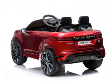 Land Rover, Range Rover Evoque 12V rot, Musik, MP3, Beleuchtung, Leder Sitze, Gummi Reifen