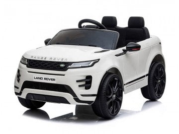 Land Rover, Range Rover Evoque 12V weiß, Musik, MP3, Beleuchtung, Leder Sitze, Gummi Reifen