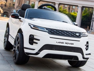 Land Rover, Range Rover Evoque 12V weiß, Musik, MP3, Beleuchtung, Leder Sitze, Gummi Reifen