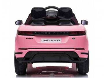 Land Rover, Range Rover Evoque 12V pink, Musik, MP3, Beleuchtung, Leder Sitze, Gummi Reifen