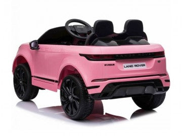 Land Rover, Range Rover Evoque 12V pink, Musik, MP3, Beleuchtung, Leder Sitze, Gummi Reifen