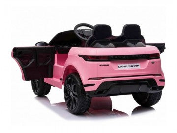 Land Rover, Range Rover Evoque 12V pink, Musik, MP3, Beleuchtung, Leder Sitze, Gummi Reifen