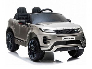 Land Rover, Range Rover Evoque 12V grau, Musik, MP3, Beleuchtung, Leder Sitze, Gummi Reifen