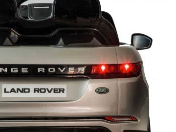 Land Rover, Range Rover Evoque 12V grau, Musik, MP3, Beleuchtung, Leder Sitze, Gummi Reifen