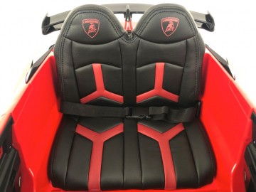 Lamborghini Aventador 12V rot, Flügeltüren, MP3, Beleuchtung, Leder Sitz, Gummi Reifen