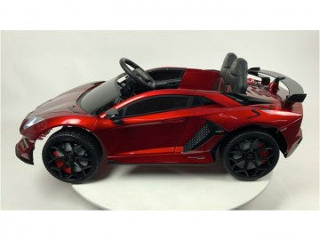 Lamborghini Aventador 12V rot, Flügeltüren, MP3, Beleuchtung, Leder Sitz, Gummi Reifen