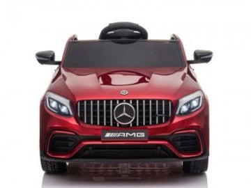 Mercedes-BENZ GLC63 S 12V rot, Musik, Beleuchtung, Leder Sitze, Gummi Reifen