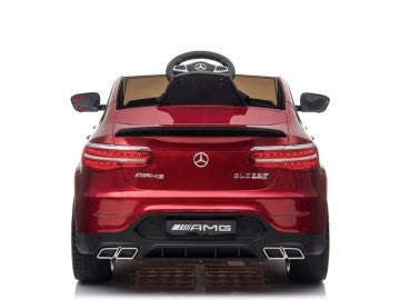 Mercedes-BENZ GLC63 S 12V rot, Musik, Beleuchtung, Leder Sitze, Gummi Reifen