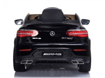 Mercedes-BENZ GLC63 S 12V schwarz, Musik, Beleuchtung, Leder Sitze, Gummi Reifen