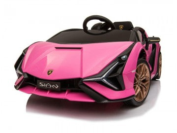 Lamborghini Sian 12V pink, Flügeltüren, MP3, Beleuchtung, Leder Sitz, Gummi Reifen