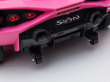 Lamborghini Sian 12V pink, Flügeltüren, MP3, Beleuchtung, Leder Sitz, Gummi Reifen