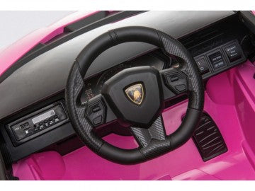 Lamborghini Sian 12V pink, Flügeltüren, MP3, Beleuchtung, Leder Sitz, Gummi Reifen