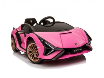 Lamborghini Sian 12V pink, Flügeltüren, MP3, Beleuchtung, Leder Sitz, Gummi Reifen