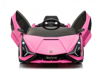 Lamborghini Sian 12V pink, Flügeltüren, MP3, Beleuchtung, Leder Sitz, Gummi Reifen