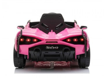 Lamborghini Sian 12V pink, Flügeltüren, MP3, Beleuchtung, Leder Sitz, Gummi Reifen