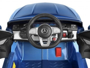 Mercedes-BENZ GLE 450 12V blau, Musik, Beleuchtung, Leder Sitze, Gummi Reifen