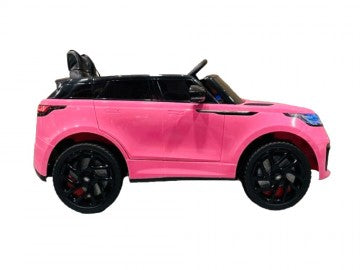 Land Rover, Range Rover Velar 12V pink, Musik, MP3, Beleuchtung, Leder Sitze, Gummi Reifen