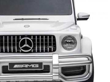 Mercedes G63 AMG 24V, Zweisitzer 4x4, Musik, Beleuchtung, Leder Sitze, Gummi Reifen