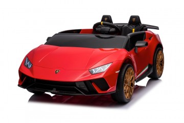 Lamborghini Huracan Performante Spyder 24V rot, Zweisitzer, Flügeltüren, MP3, Beleuchtung, Leder Sitz, Gummi Reifen