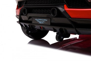 Lamborghini Huracan Performante Spyder 24V rot, Zweisitzer, Flügeltüren, MP3, Beleuchtung, Leder Sitz, Gummi Reifen