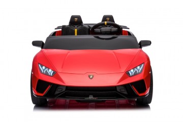 Lamborghini Huracan Performante Spyder 24V rot, Zweisitzer, Flügeltüren, MP3, Beleuchtung, Leder Sitz, Gummi Reifen