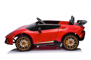 Lamborghini Huracan Performante Spyder 24V rot, Zweisitzer, Flügeltüren, MP3, Beleuchtung, Leder Sitz, Gummi Reifen