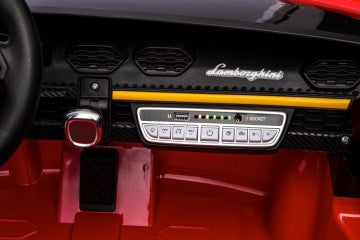 Lamborghini Huracan Performante Spyder 24V rot, Zweisitzer, Flügeltüren, MP3, Beleuchtung, Leder Sitz, Gummi Reifen