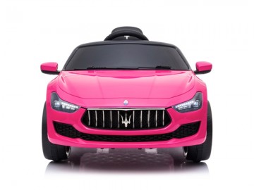 Maserati Ghibli 12V pink, Musik, Beleuchtung, Leder Sitze, Gummi Reifen