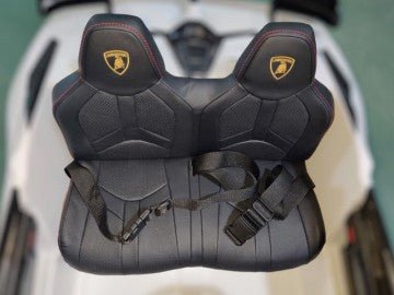 Lamborghini Aventador SVJ 24V weiß, Zweisitzer, Flügeltüren, MP3, Beleuchtung, Leder Sitz, Gummi Reifen