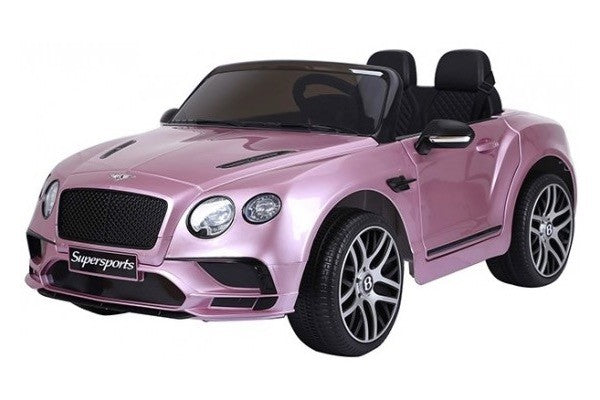 Bentley Supersports 12V pink, 2-Sitzer, MP3, Beleuchtung, Leder Sitze, Gummi Reifen