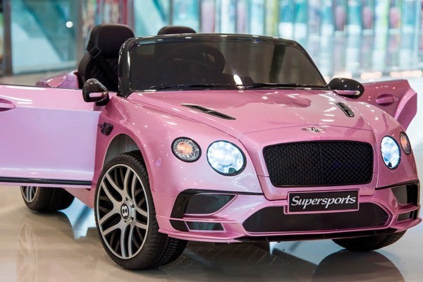 Bentley Supersports 12V pink, 2-Sitzer, MP3, Beleuchtung, Leder Sitze, Gummi Reifen