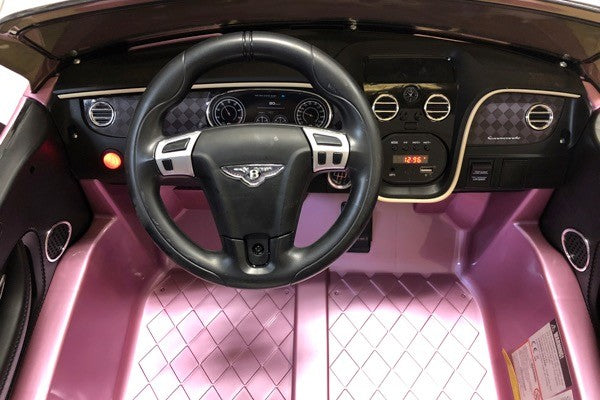 Bentley Supersports 12V pink, 2-Sitzer, MP3, Beleuchtung, Leder Sitze, Gummi Reifen