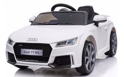 AUDI TT RS 12V weiß, Musik, MP3, Beleuchtung, Leder Sitz, Gummi Reifen