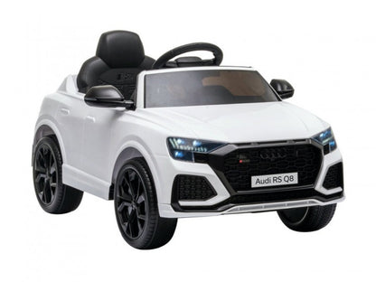 AUDI RS Q8 12V, Musik, Bluetooth, Beleuchtung, Leder Sitz, Gummi Reifen