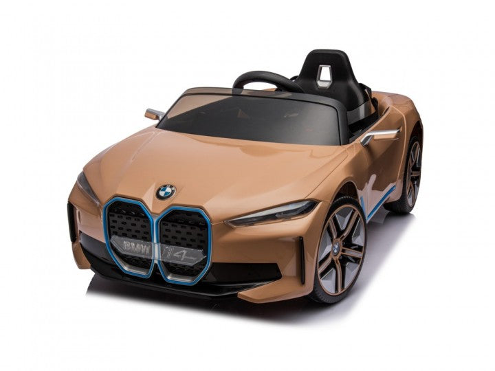 BMW i4 12V, Musik, MP3, Beleuchtung, Leder Sitze, Gummi Reifen