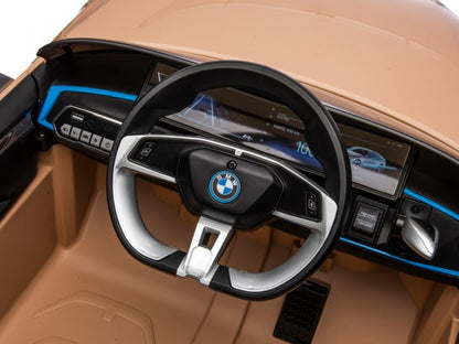 BMW i4 12V, Musik, MP3, Beleuchtung, Leder Sitze, Gummi Reifen