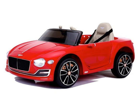 Bentley EXP 12V rot, 2-Sitzer, MP3, Beleuchtung, Leder Sitze, Gummi Reifen