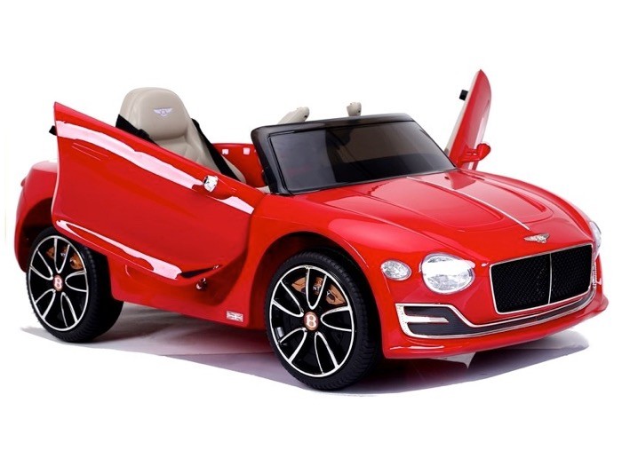 Bentley EXP 12V rot, 2-Sitzer, MP3, Beleuchtung, Leder Sitze, Gummi Reifen