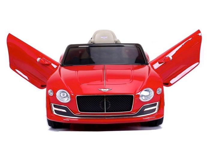 Bentley EXP 12V rot, 2-Sitzer, MP3, Beleuchtung, Leder Sitze, Gummi Reifen