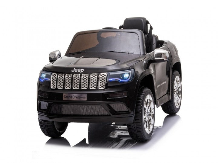 Jeep Grand Cherokee, 12V Kinderauto, Musik, Beleuchtung, Leder Sitz, Gummi Reifen