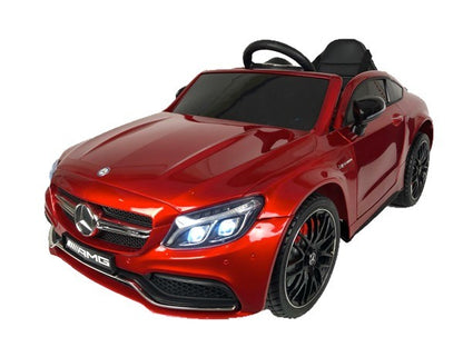 Mercedes C63 AMG 12V, Musik, Beleuchtung, Leder Sitze, Gummi Reifen