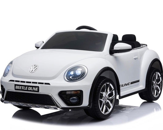 Volkswagen Beetle 12V, Musik, MP3, Beleuchtung, Leder Sitz, Gummi Reifen