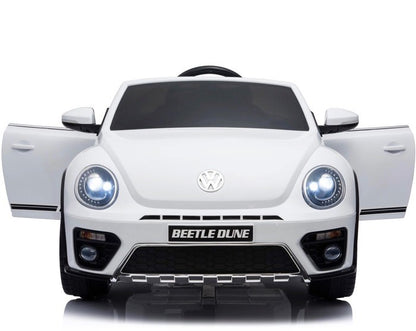 Volkswagen Beetle 12V, Musik, MP3, Beleuchtung, Leder Sitz, Gummi Reifen