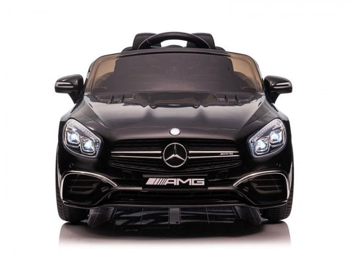 Mercedes SL65 AMG 12V schwarz, Musik, Beleuchtung, Leder Sitze, Gummi Reifen