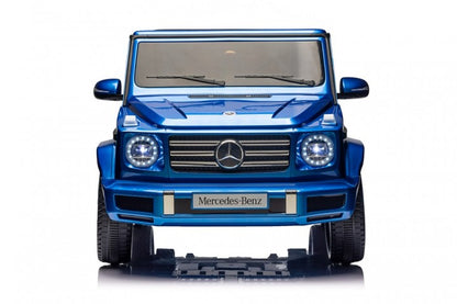 Mercedes-Benz G500 12V blau, Musik, Beleuchtung, Leder Sitze, Gummi Reifen